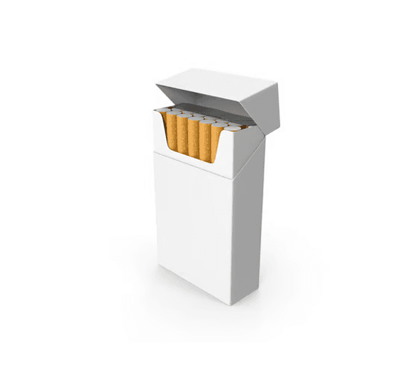Blank Cigarette Box with product inside