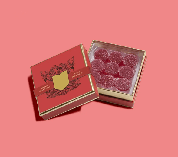 Inside view of CBD candy packaging