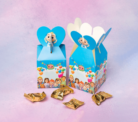 Inside view of CoComelon candy box