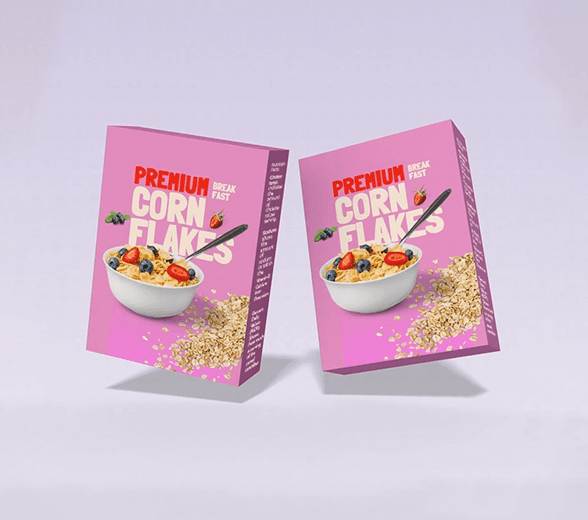 Set of Colorful Cereal Boxes