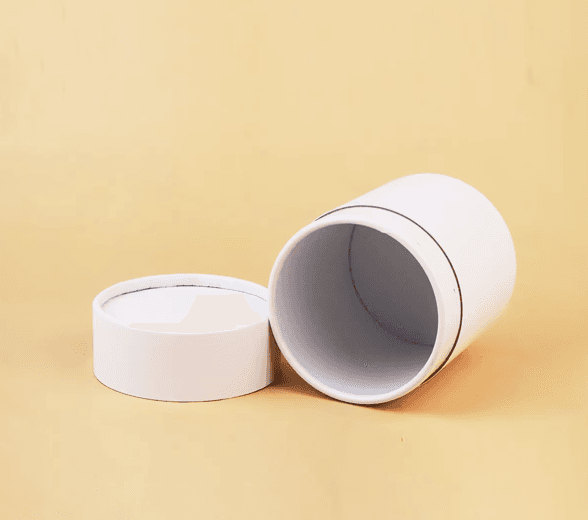 Candle Tube Packaging with a candle inside