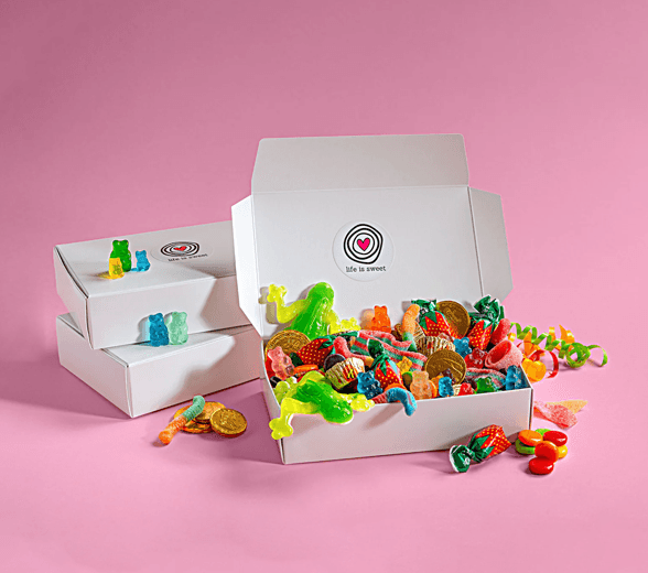 Inside view of candy box