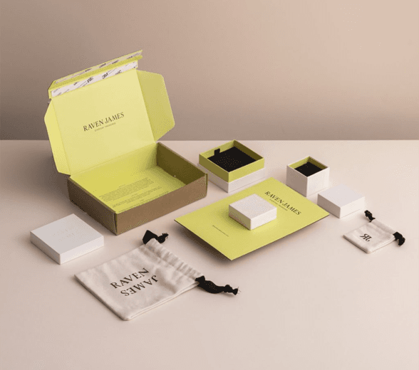 Set of Cardboard Jewelry Boxes