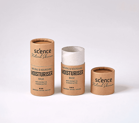 Side view of cosmetic paper tube