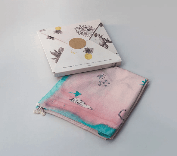 Open Custom Bandana Packaging