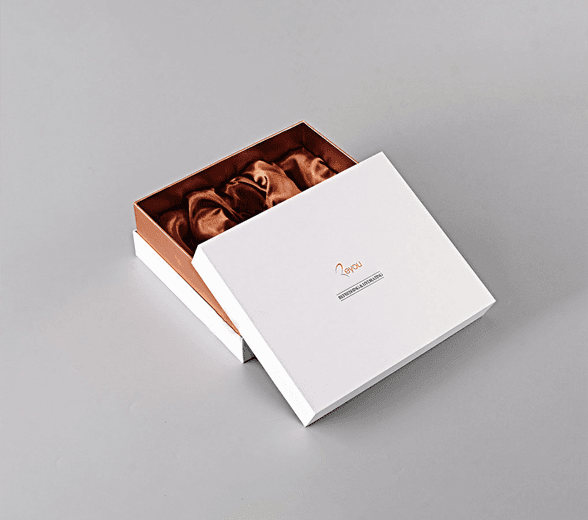 Inside view of luxury skincare packaging