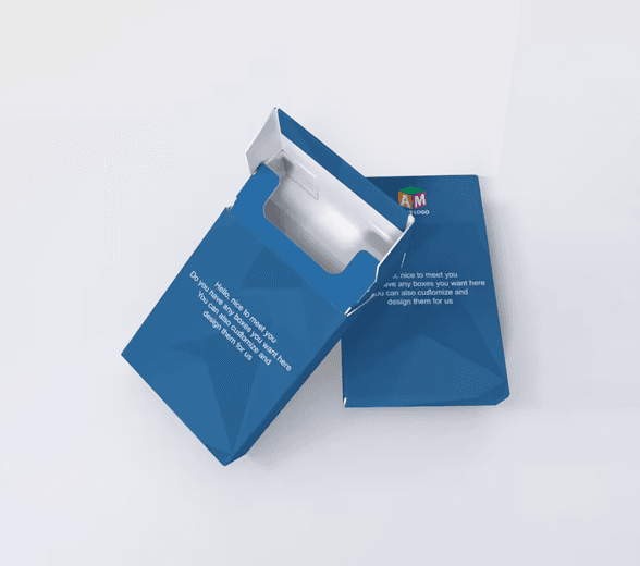 Disposable Cigarette Box with product inside