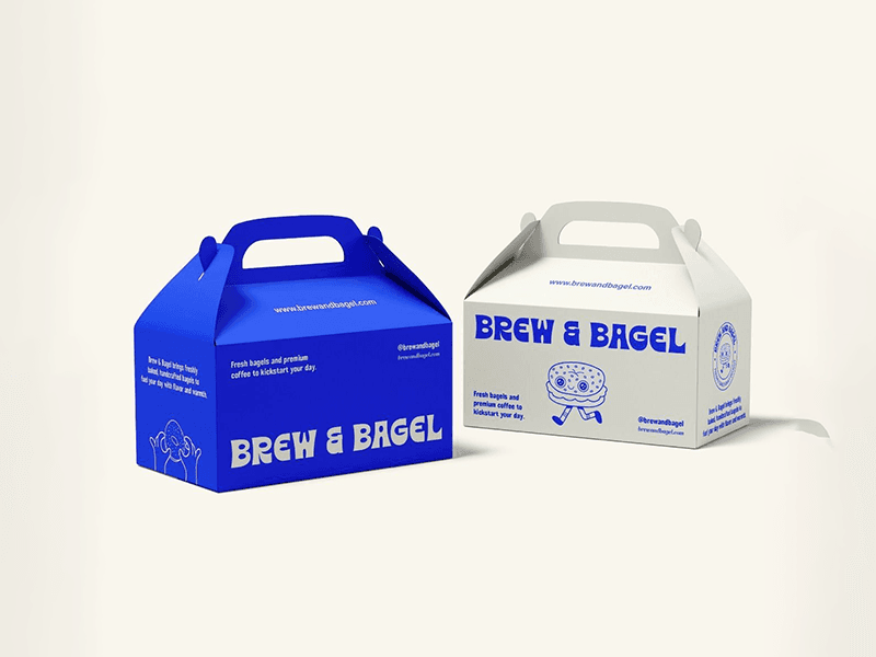 Assortment of kraft gable boxes