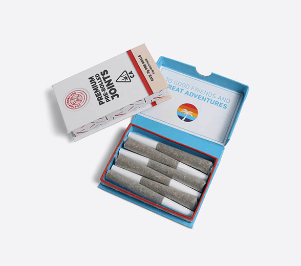 Set of Luxury Pre Roll Packaging