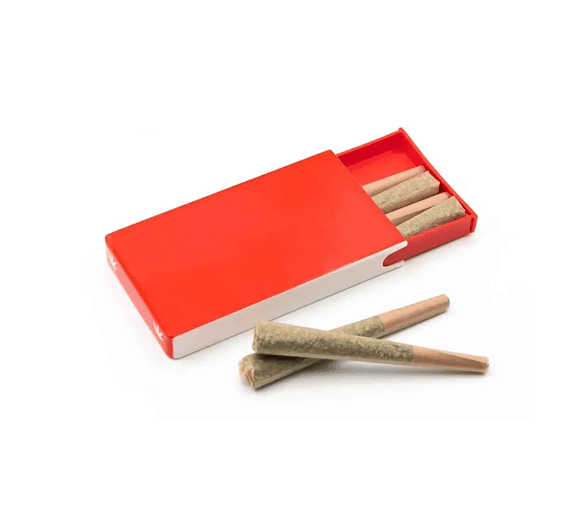 Luxury Pre Roll Packaging with pre-rolls inside