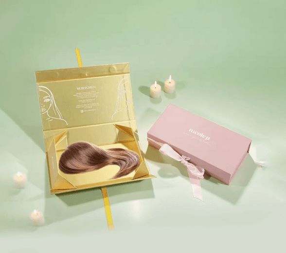 Luxury hair extension packaging preview