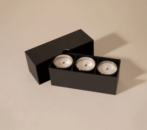 Luxury Candle Box with a candle inside