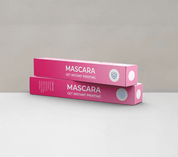 Side view of mascara box
