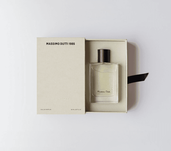 Perfume Sleeve Box with tray pulled out