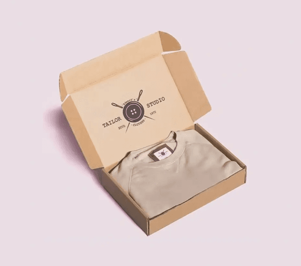Open TShirt Box with T-shirt
